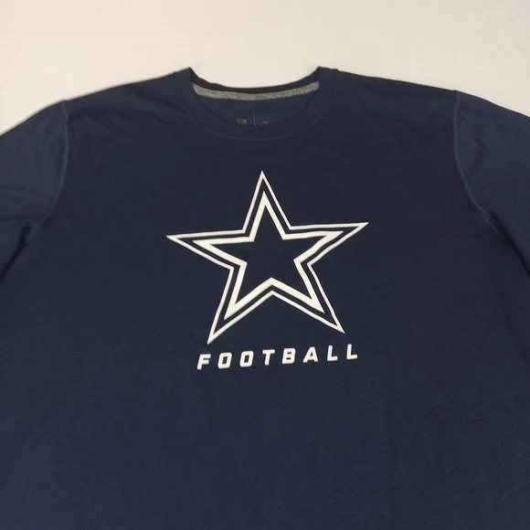 Nike Men's Dallas CawboysNavy Blue Football T-Shirt Size XL - Picture 8 of 12